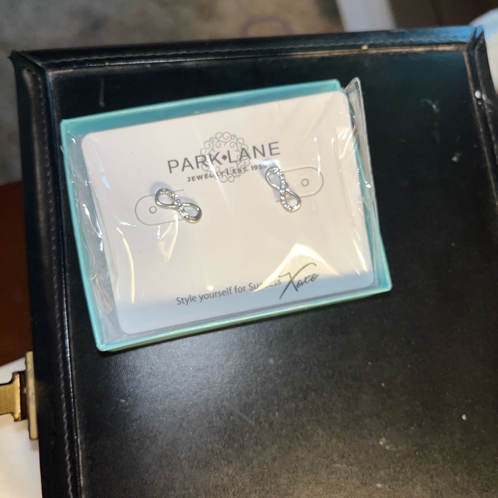 Park Lane Silver Infinity Stud Earrings